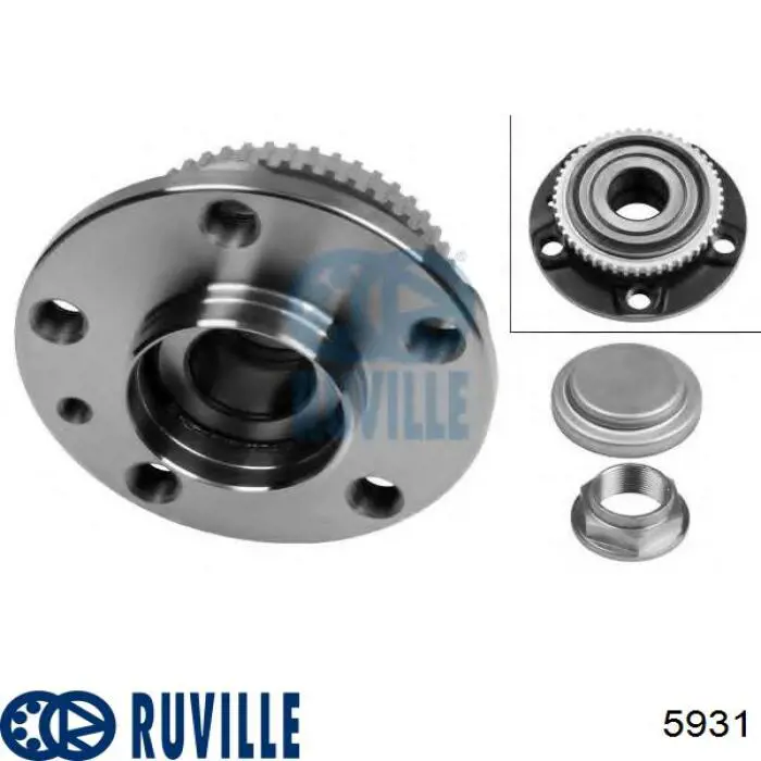 Підшипник ступиці 5931 Ruville