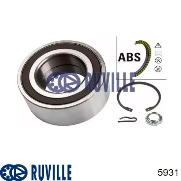 Підшипник маточини Ruville 5931