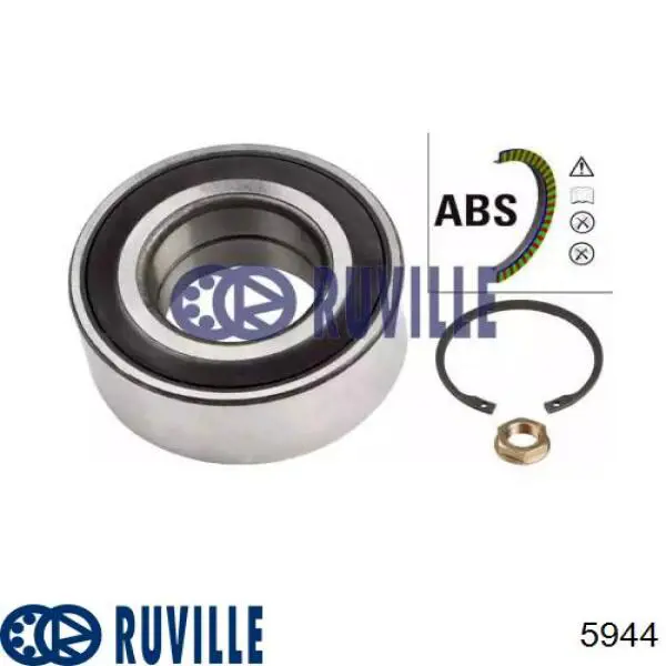 Купити 5944 Ruville Підшипник ступиці передньої
