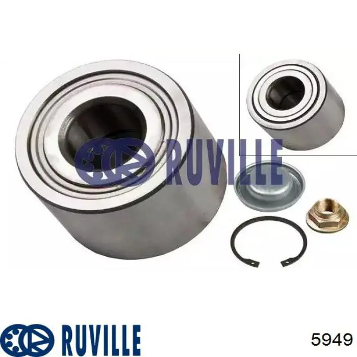 Підшипник маточини задньої Ruville 5949 ціна, від 17.88 USD