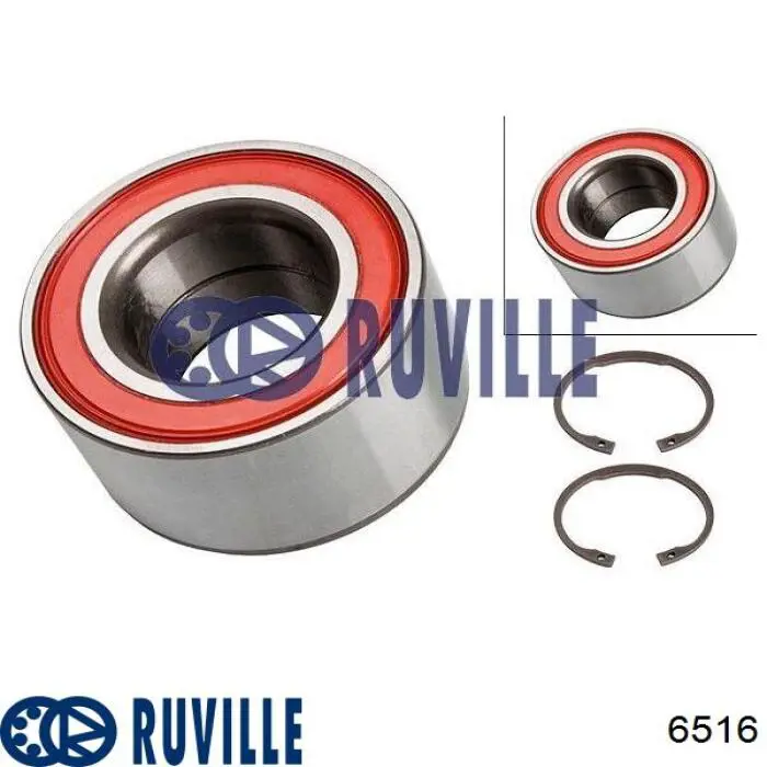 Підшипник маточини передньої 6516 Ruville