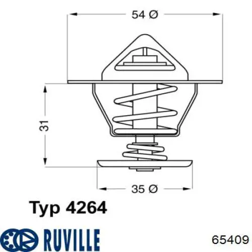 Купити 65409 Ruville Насос охолоджуючої рідини