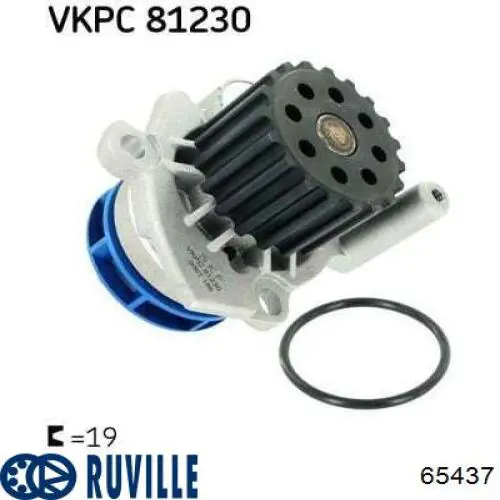 65437 Ruville Насос охолодження