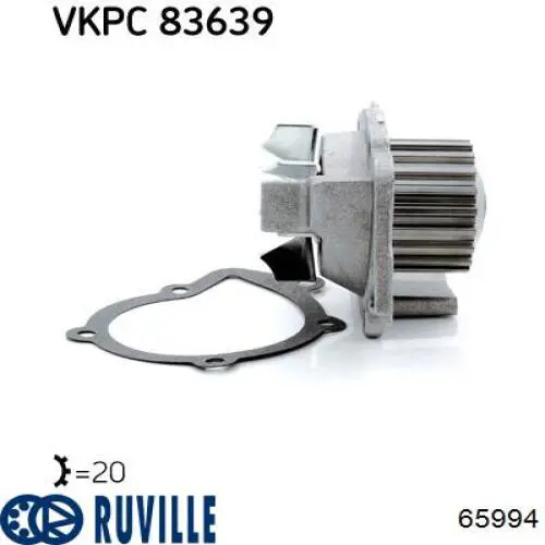 Купити 65994 Ruville Насос охолоджуючої рідини