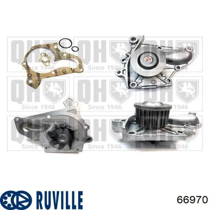 Помпа охолодження Ruville 66970 ціна, від 22.03 USD