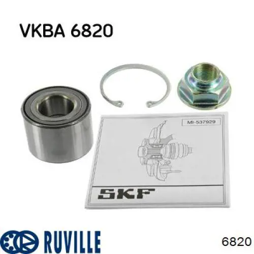Підшипник задньої ступиці 6820 Ruville