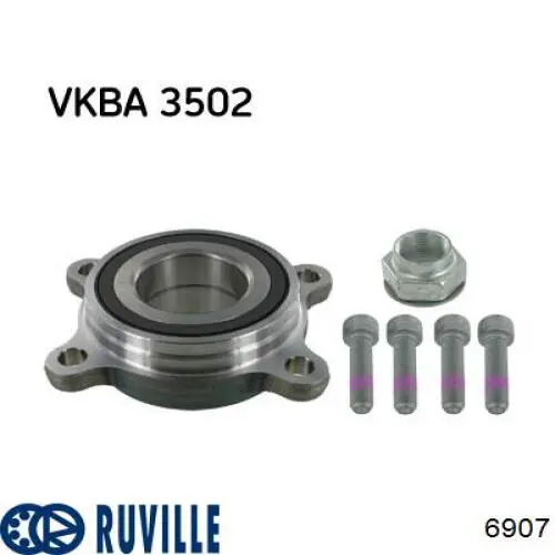 Комплект підшипник маточини передньої Toyota 9036838001 ціна, від 22.80 USD