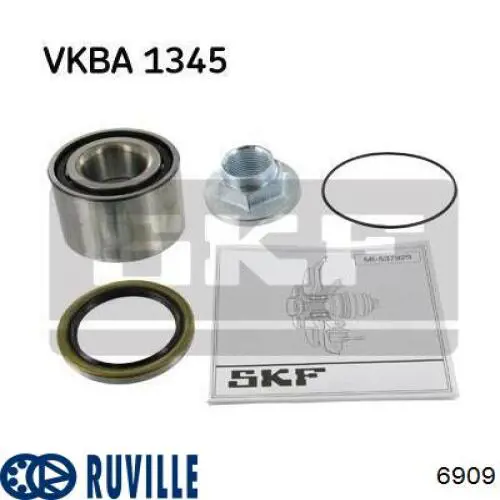 Підшипник задньої ступиці 6909 Ruville