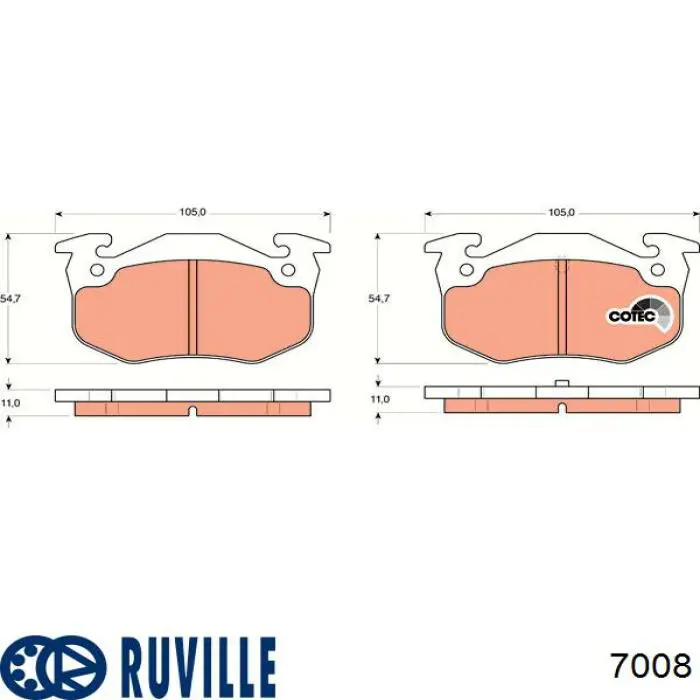 Підшипник маточини задньої Ruville 7008 ціна, від 8.17 USD