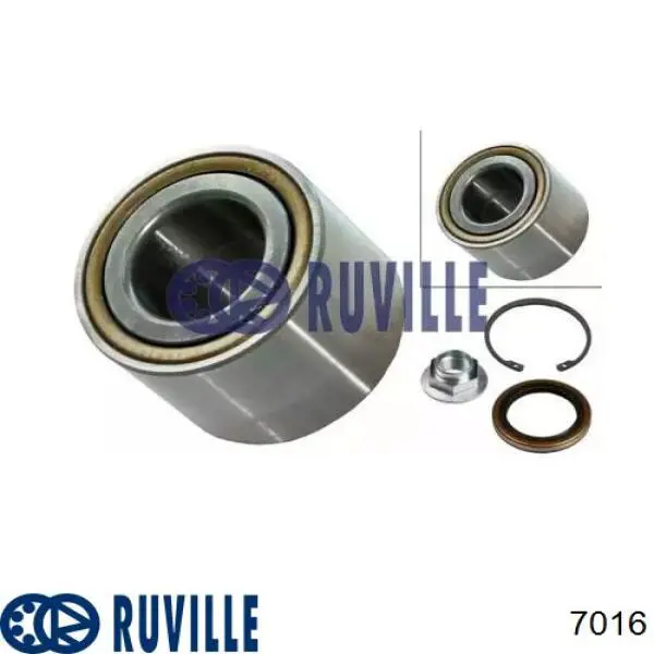 Підшипник задньої ступиці 7016 Ruville