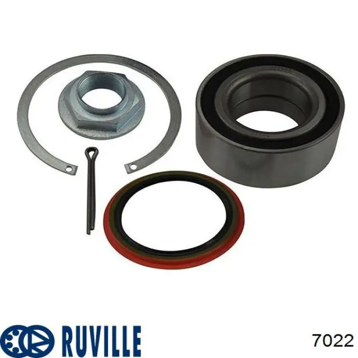 Комплект підшипник маточини передньої Ruville 7022 ціна, від 18.31 USD