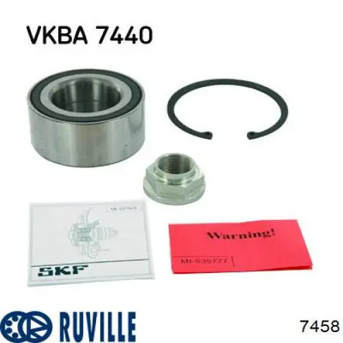 7458 Ruville Підшипник ступиці задньої