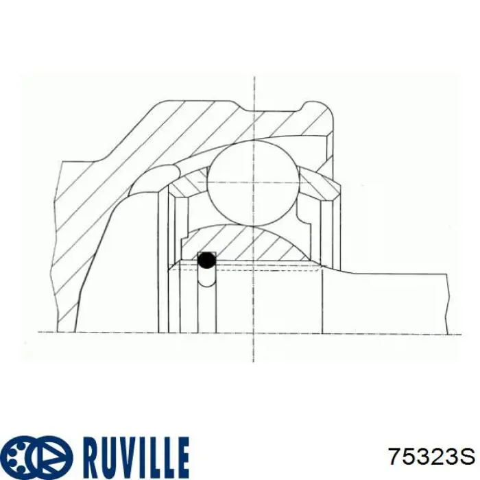 ШРУС зовнішній передній 75323S Ruville