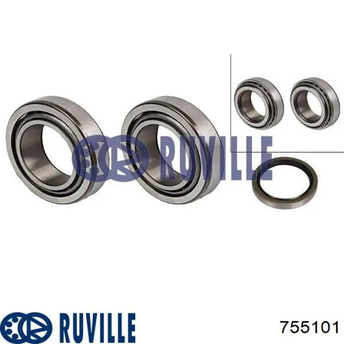 Пильник ШРКШа внутрішній, задньої піввісі 755101 Ruville