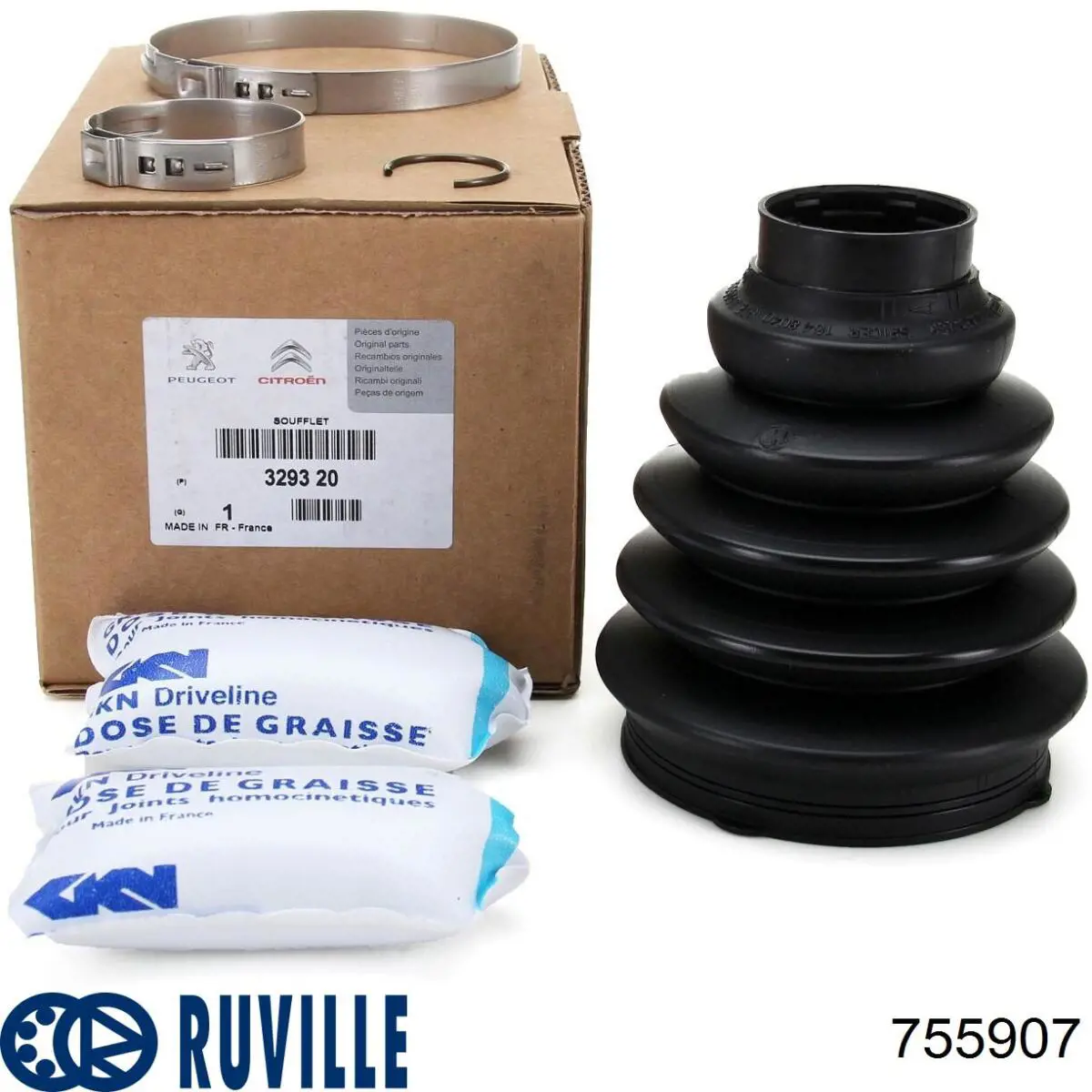 755907 Ruville Пильник ШРУСа зовнішній, передній піввісі