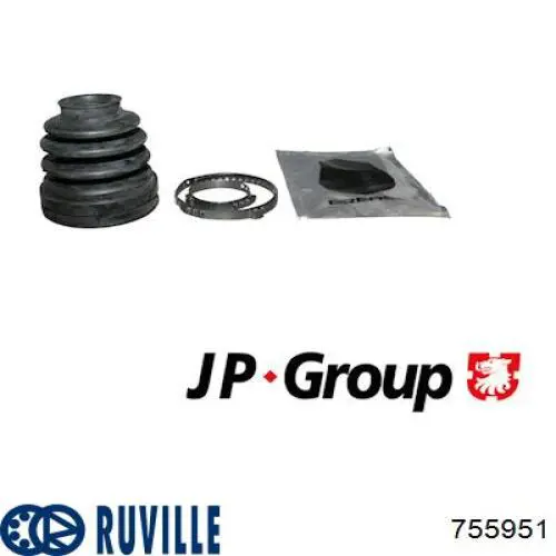 Пильник гранати внутрішній, передній півосі Ruville 755951 ціна, від 8.29 USD