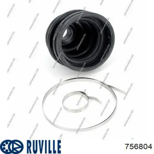 Пильник шарніра кутових швидкостей зовнішній передній Ruville 756804 ціна, від 7.34 USD
