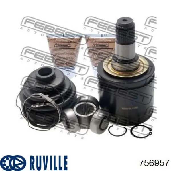 Купити 756957 Ruville Пильник шарніра кутових швидкостей внутрішній передній