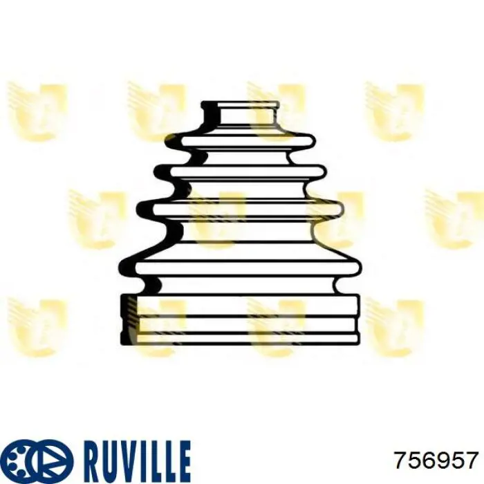 756957 Ruville Пильник ШРКШ внутрішній, передній півосі
