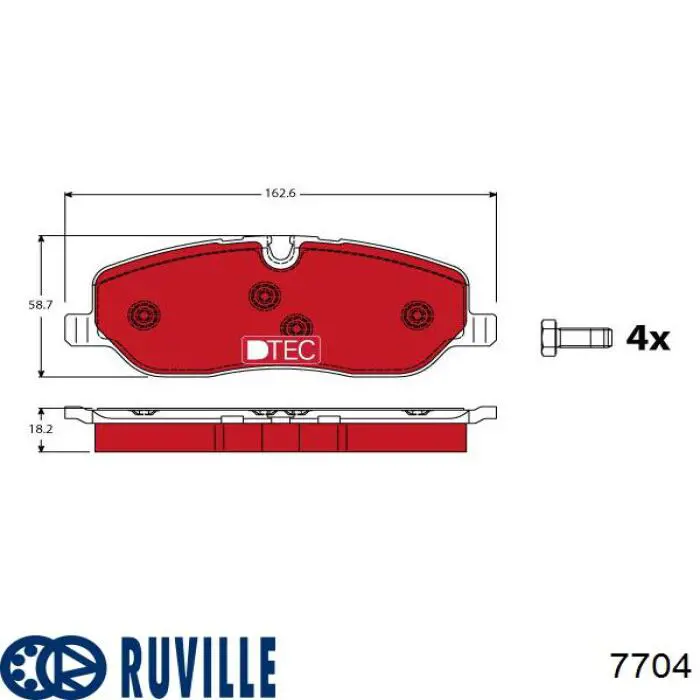 Підшипник маточини задньої Ruville 7704 ціна, від 6.33 USD