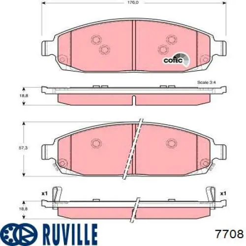 Купити 7708 Ruville Підшипник задньої ступиці