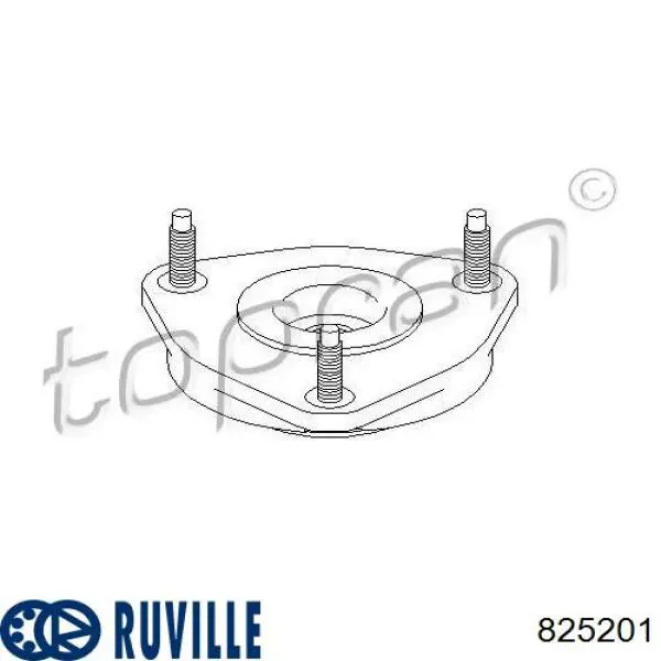 Опора стійки амортизатора переднього Ruville 825201 ціна, від 18.55 USD
