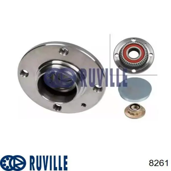 Маточини задніх коліс Ruville 8261 ціна, від 27.91 USD