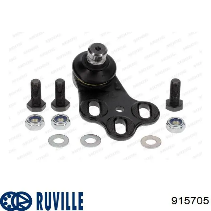 Кульова опора, нижня, ліва Ruville 915705 ціна, від 9.78 USD