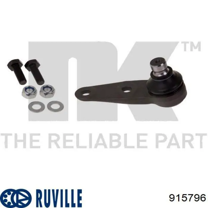 Кульова опора, нижня, ліва Ruville 915796 ціна, від 9.51 USD