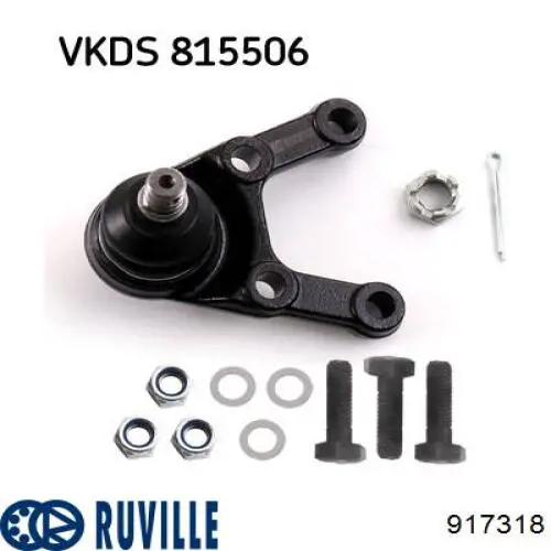 Купити 917318 Ruville Кульова опора, нижня
