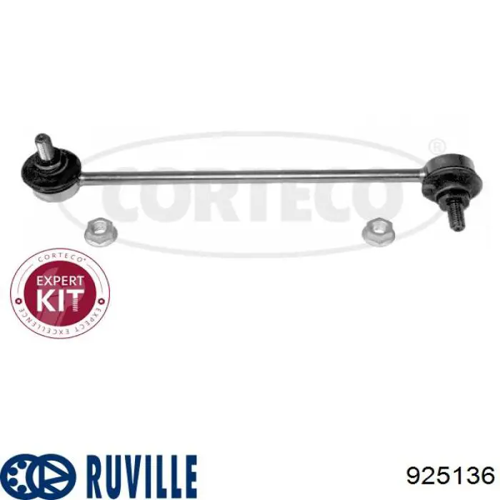 925136 Ruville Стійка стабілізатора, переднього, ліва