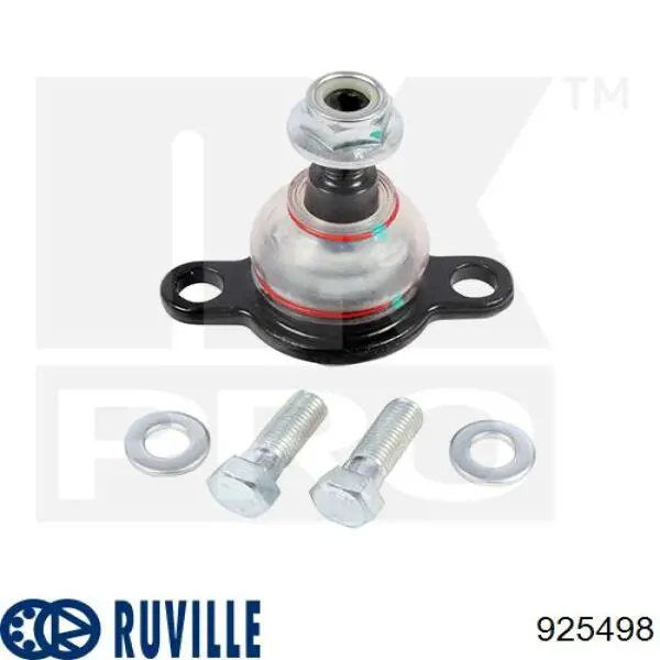 Кульова опора, нижня Ruville 925498 ціна, від 16.83 USD