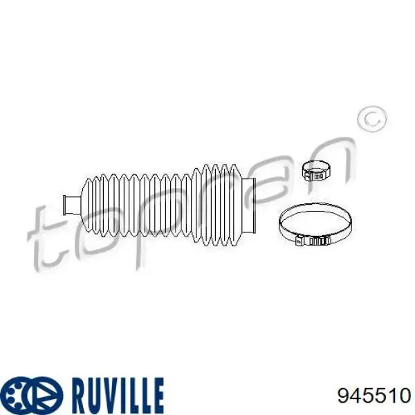 Пильник рульового механізму/рейки, правий Ruville 945510 ціна, від 4.15 USD