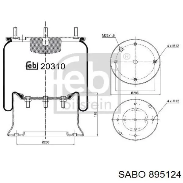 Упори газові Sabo 895124 ціна, від 36.78 USD
