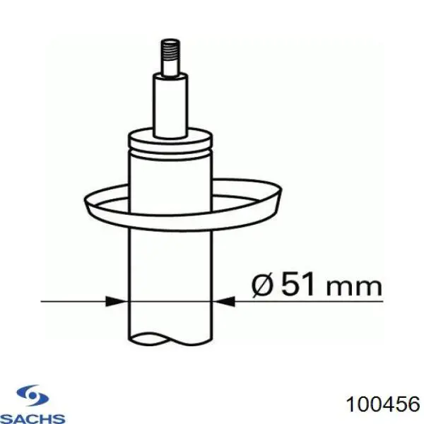 Купити 100456 Sachs Амортизатор передньої підвіски
