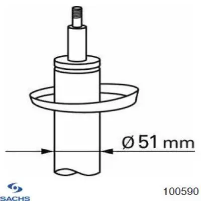 Амортизатор передній 100590 Sachs