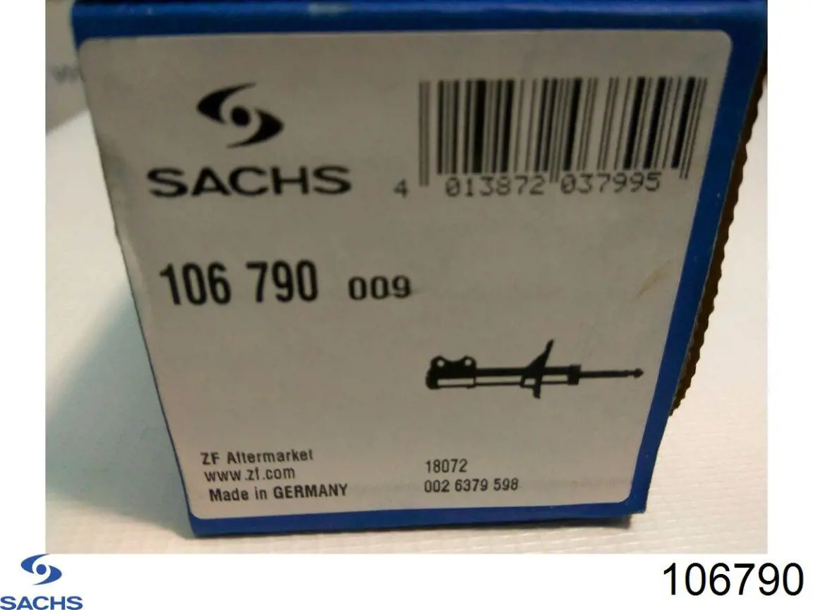 106790 Sachs амортизатор передній
