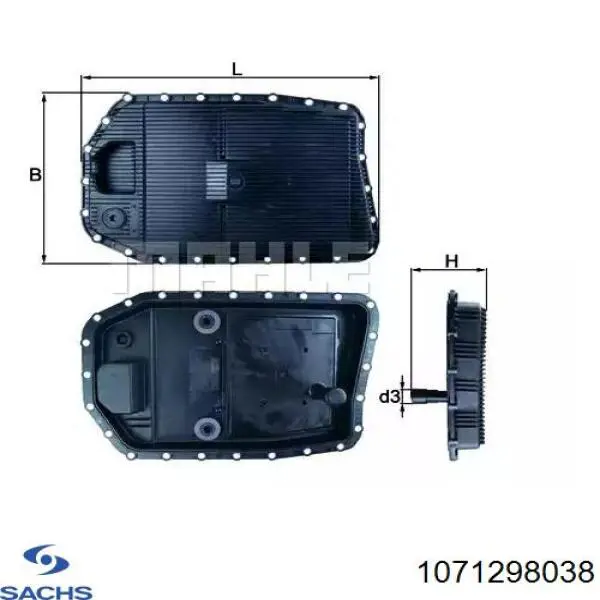 Піддон АКПП Sachs 1071298038 ціна, від 112.00 USD