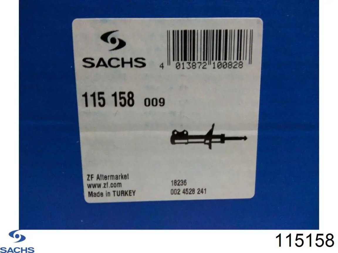 Стойка амортизатора передняя Sachs 115158 ціна, від 52.73 USD