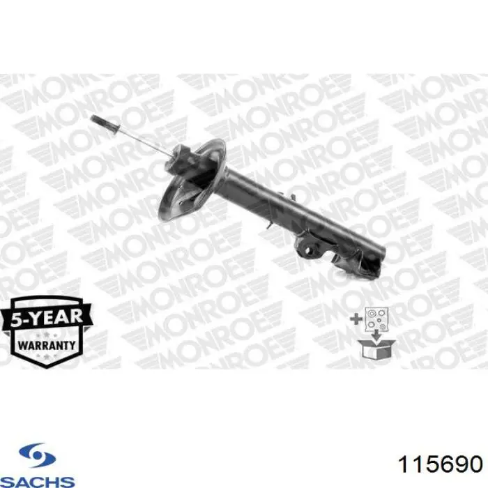 Амортизатор передній, правий Sachs 115690 ціна, від 57.02 USD