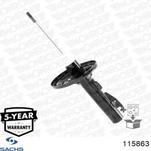 Купити 115863 Sachs Амортизатор передньої підвіски