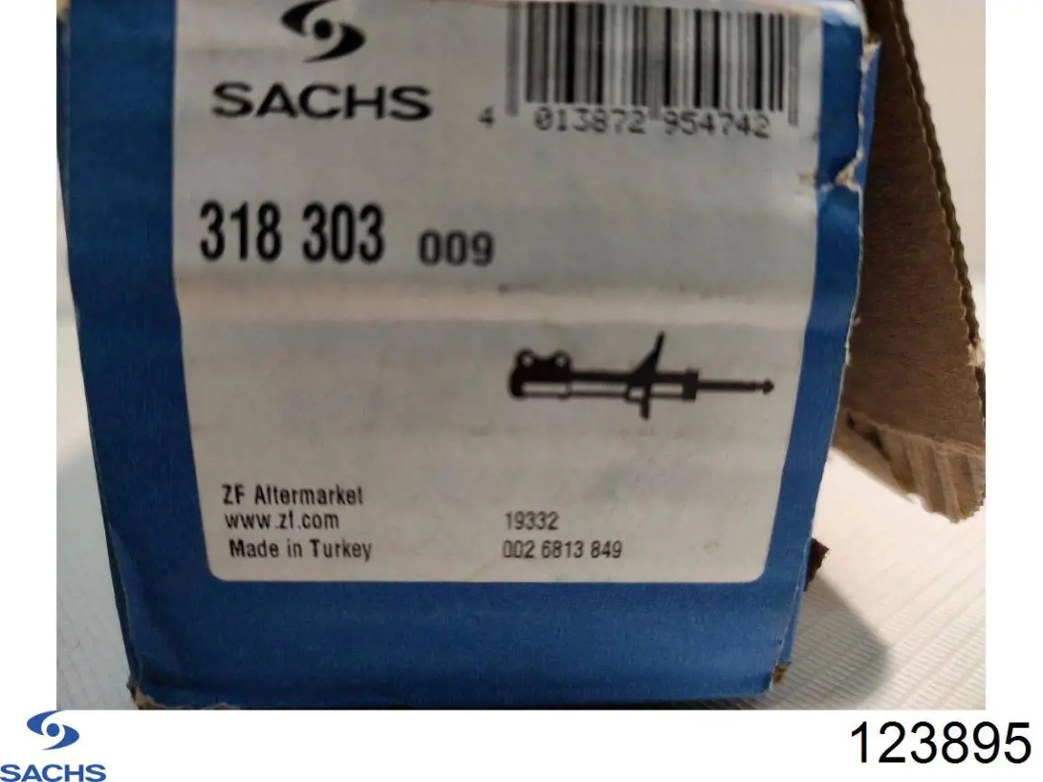 Купити 123895 Sachs Амортизатор передньої підвіски