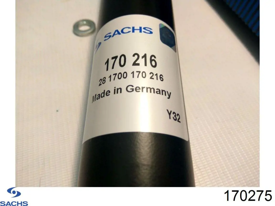 170275 Sachs Амортизатор задній, лівий