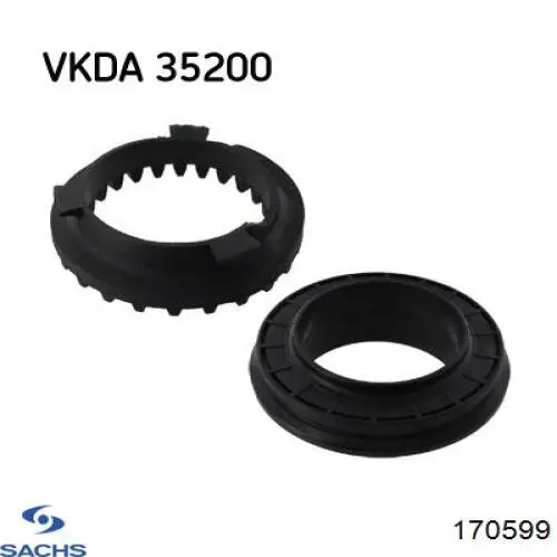 Амортизатор передньої підвіски, лівий Sachs 170599 ціна, від 56.94 USD