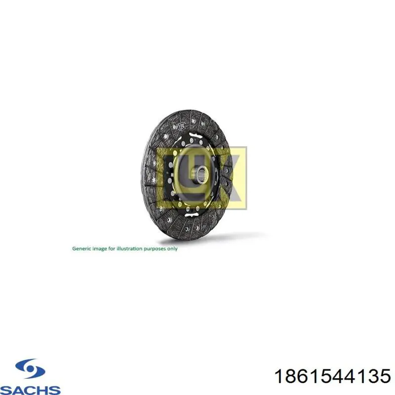 Диск зчеплення 1861544135 Sachs