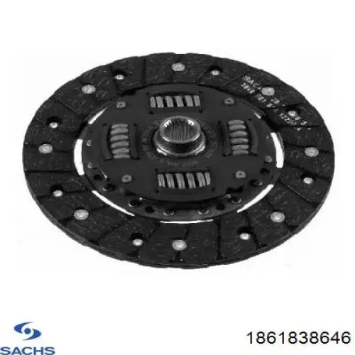Диск сцепления SACHS 1861838646 Диск сцепления SACHS 1861838646