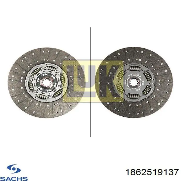 Диск зчеплення 1862519137 Sachs
