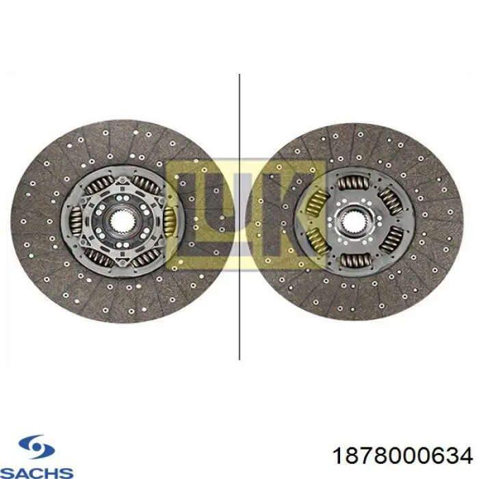 Купити 1878000634 Sachs Диск зчеплення