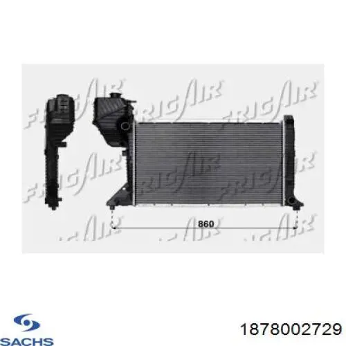 Диск зчеплення 1878002729 Sachs