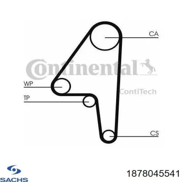 Зчеплення Sachs 1878045541 ціна, від 90.76 USD